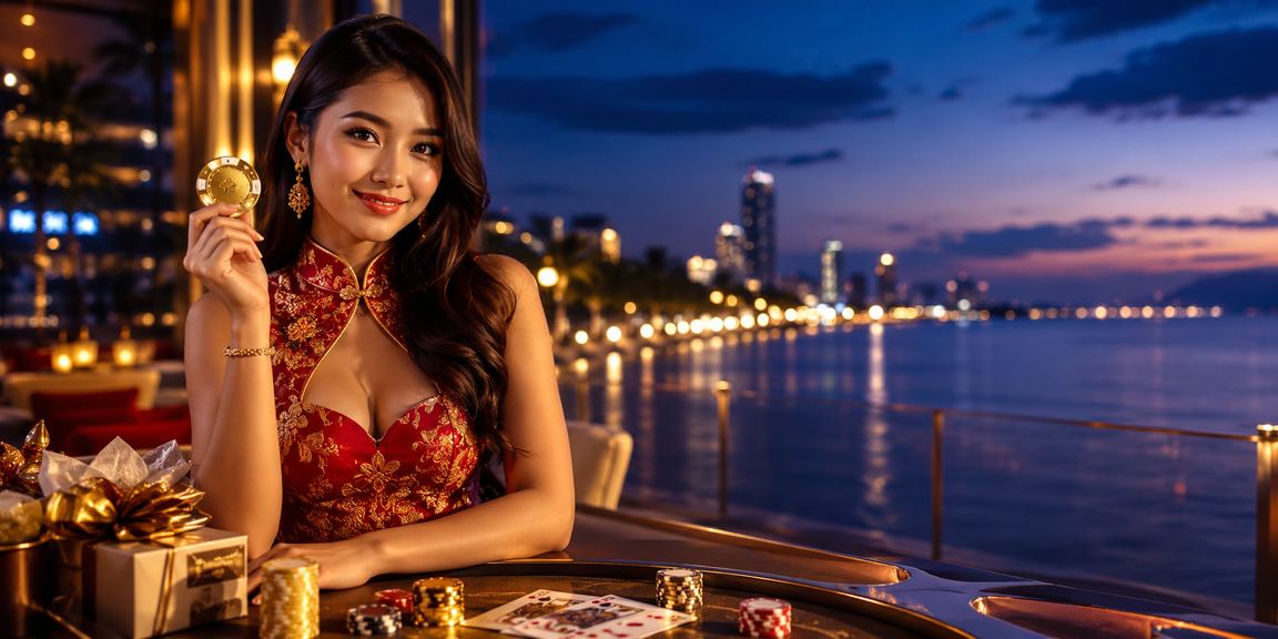 Pemain poker dan meja permainan kasino bergaya Malaysia di Pulau Pinang